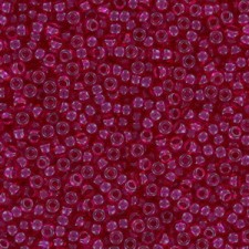 Miyuki rocailles Perlen 11/0 - Semi-matte transparent dyed Scarlet 11-1406